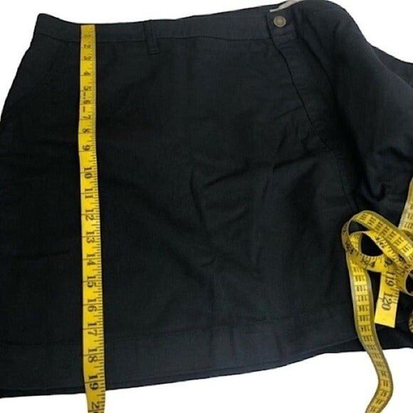 Woman Within Skorts New 34W Plus Size Black Denim Casual Office Activewear - Picture 3 of 6